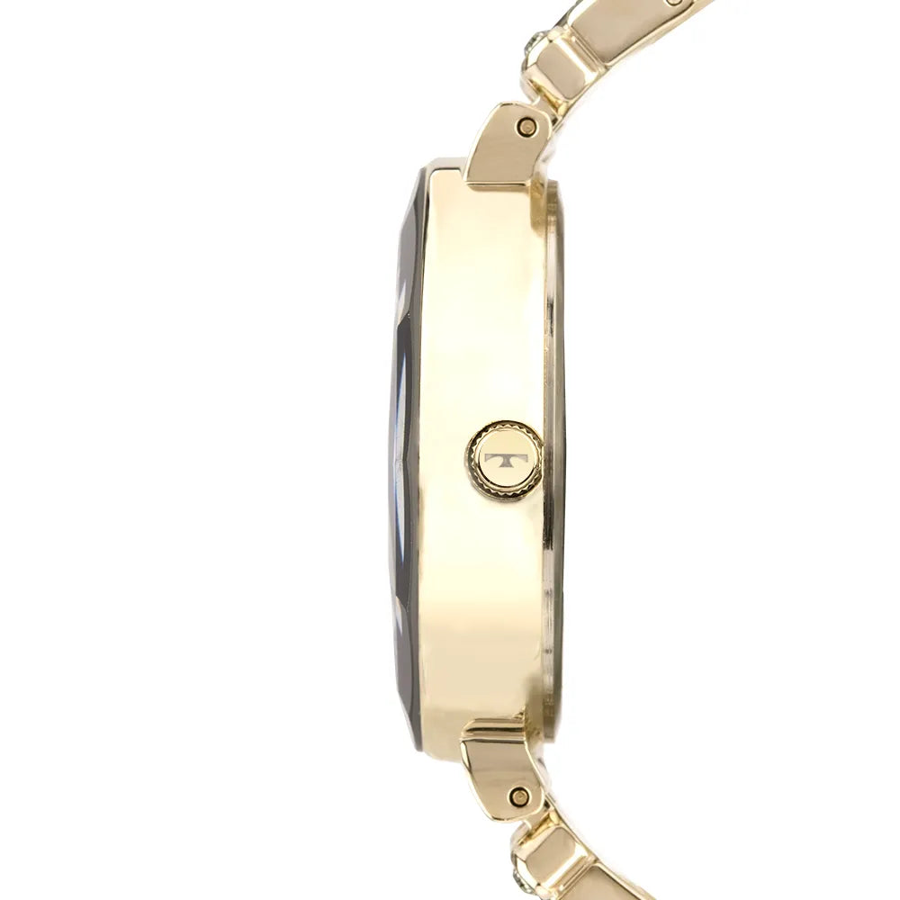 Relógio Technos Feminino Crystal Dourado