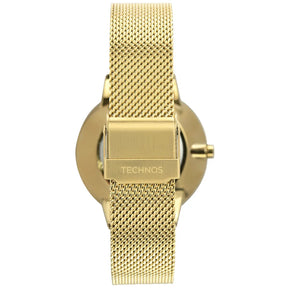 Relógio Technos Feminino Crystal Dourado