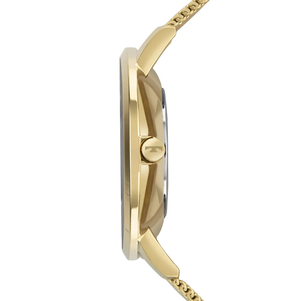 Relógio Technos Feminino Crystal Dourado