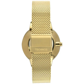 Relógio Technos Feminino Crystal Dourado