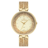 Relógio Technos Feminino Crystal Dourado