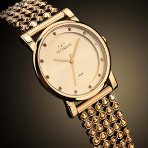 Relógio Technos Feminino Crystal Bicolor