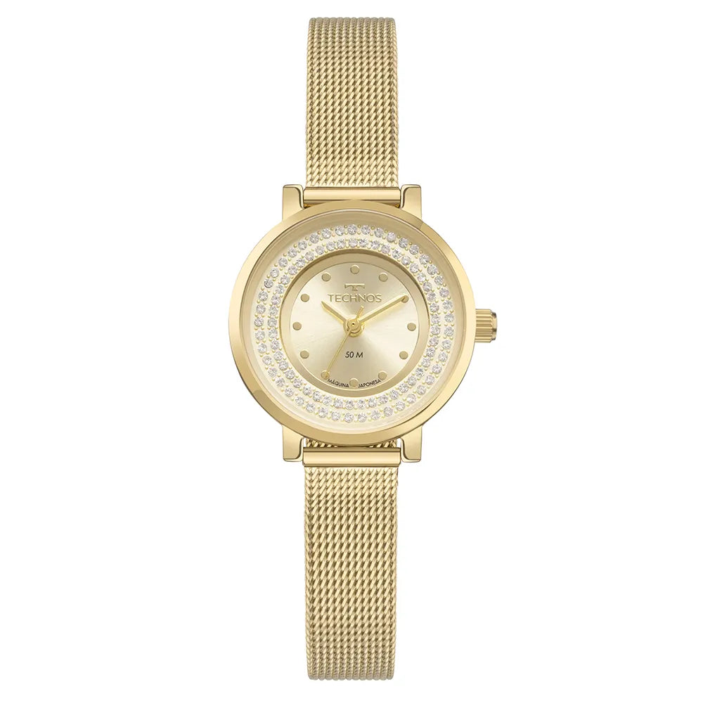 Relógio Technos Feminino Mini Dourado