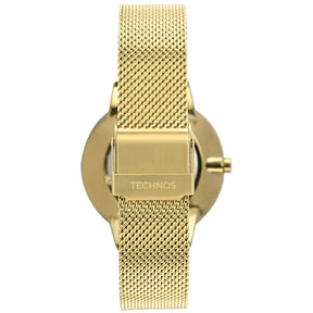 Relógio Technos Feminino Crystal Dourado