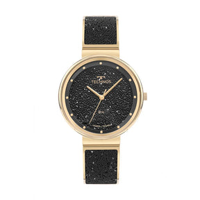 Relógio Technos Feminino Crystal Dourado