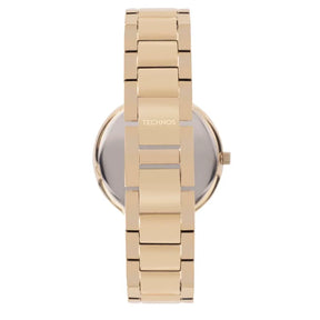 Relógio Technos Feminino Crystal Dourado