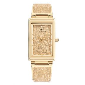 Relógio Technos Feminino Crystal Dourado
