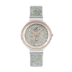 Relógio Technos Feminino Crystal Prata