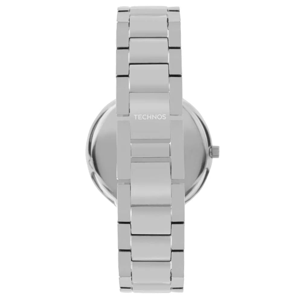 Relógio Technos Feminino Crystal Prata