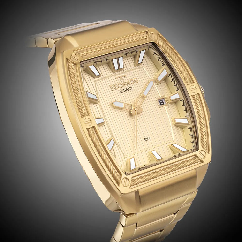 Relógio Technos Masculino Legacy Dourado
