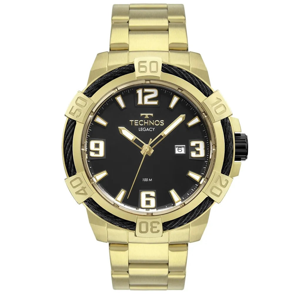 Relógio Technos Masculino Legacy Dourado