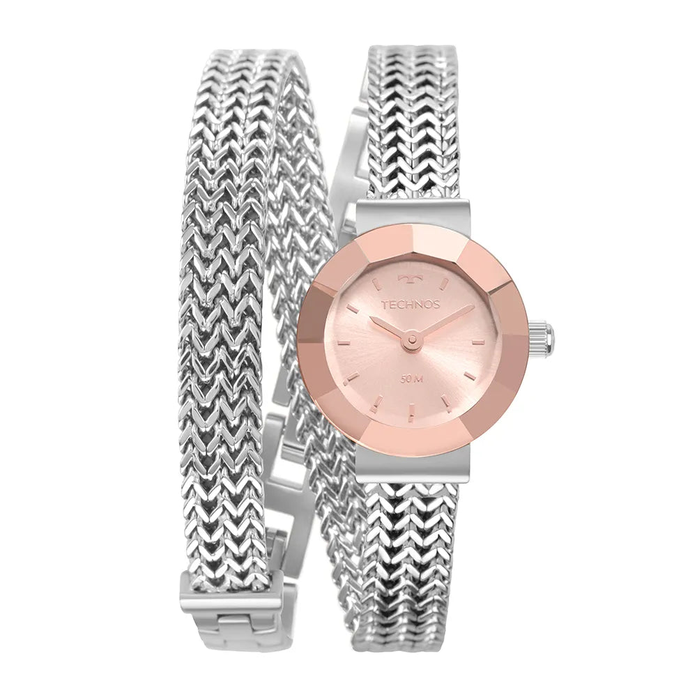 Relógio Technos Feminino Mini Joia Bicolor
