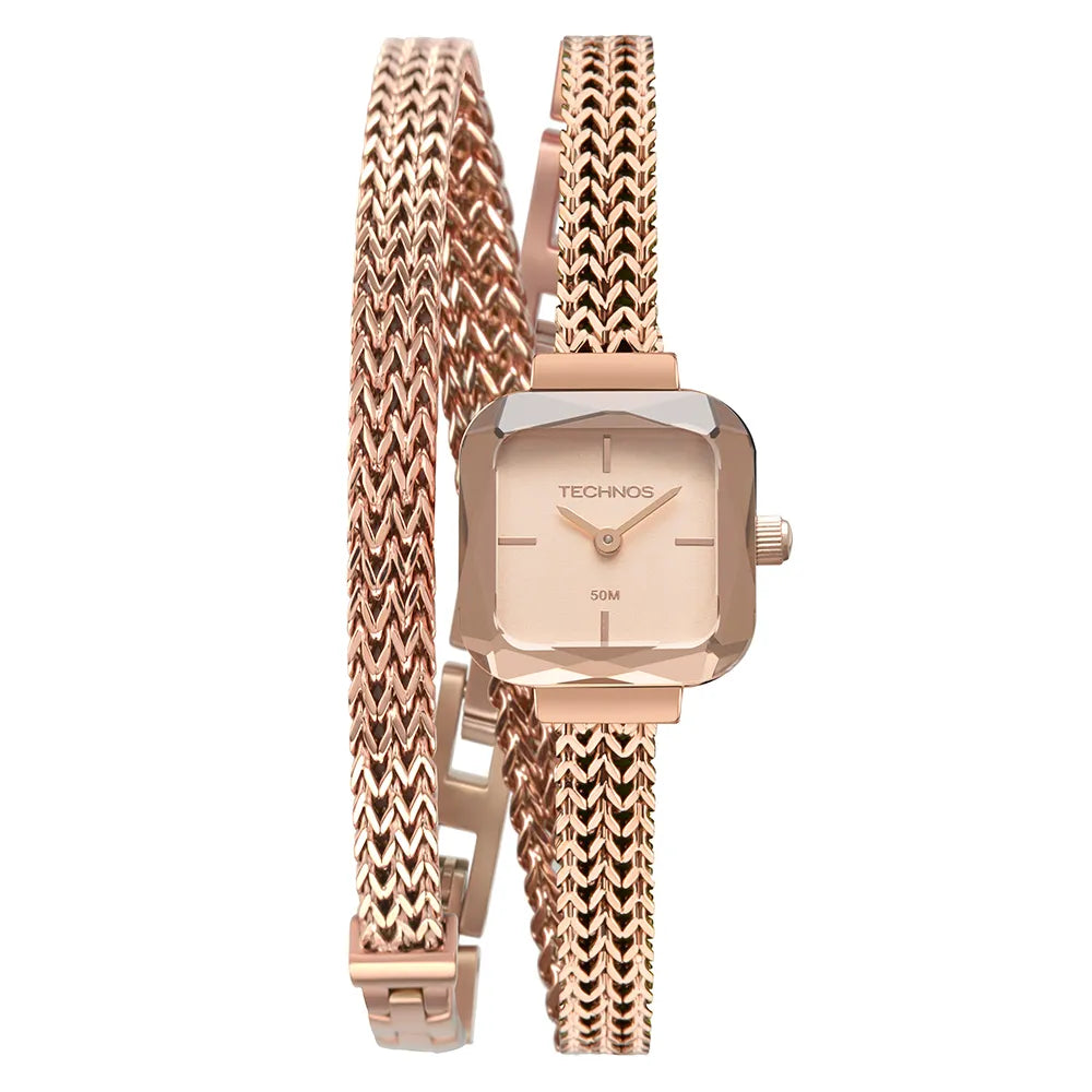 Relógio Technos Feminino Mini Rosé