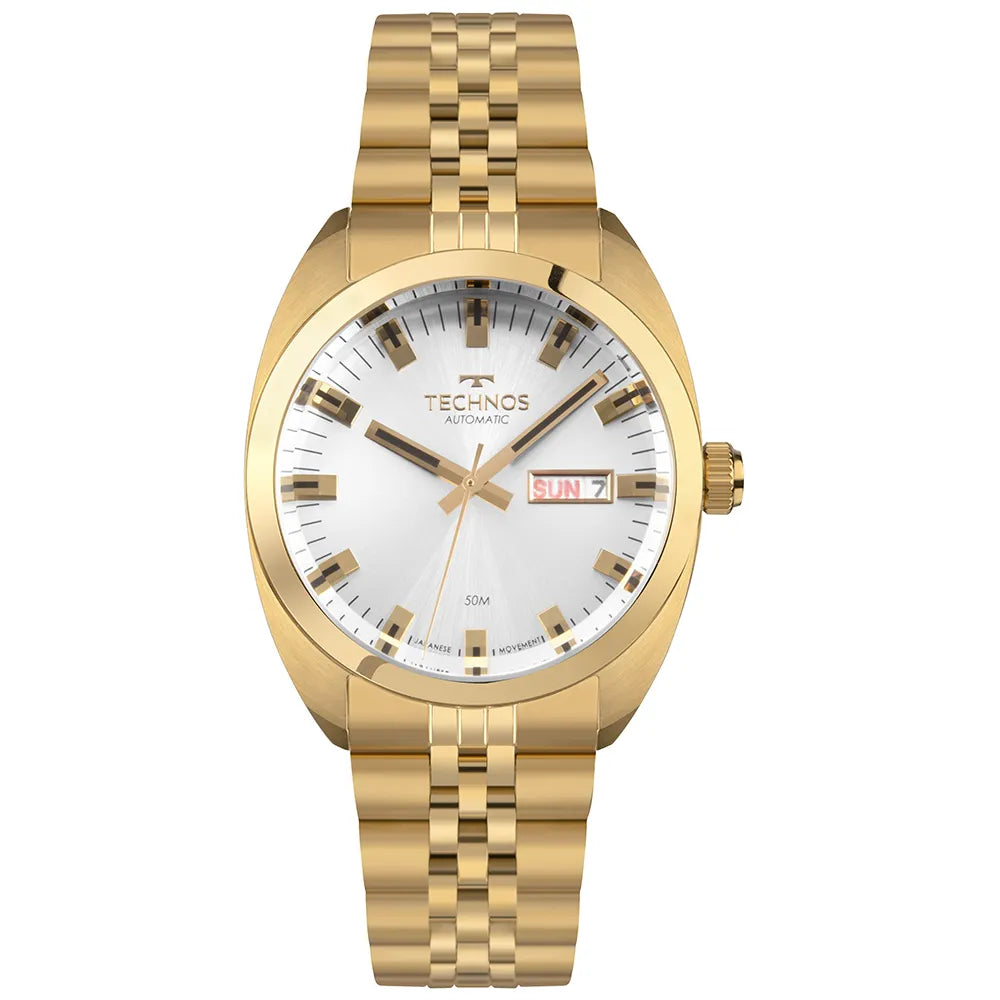 Relógio Technos Masculino Automatico Dourado