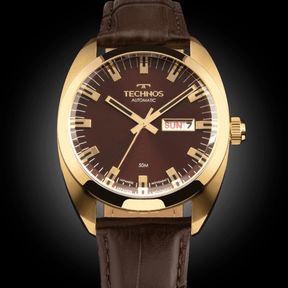 Relógio Technos Masculino Automatico Dourado