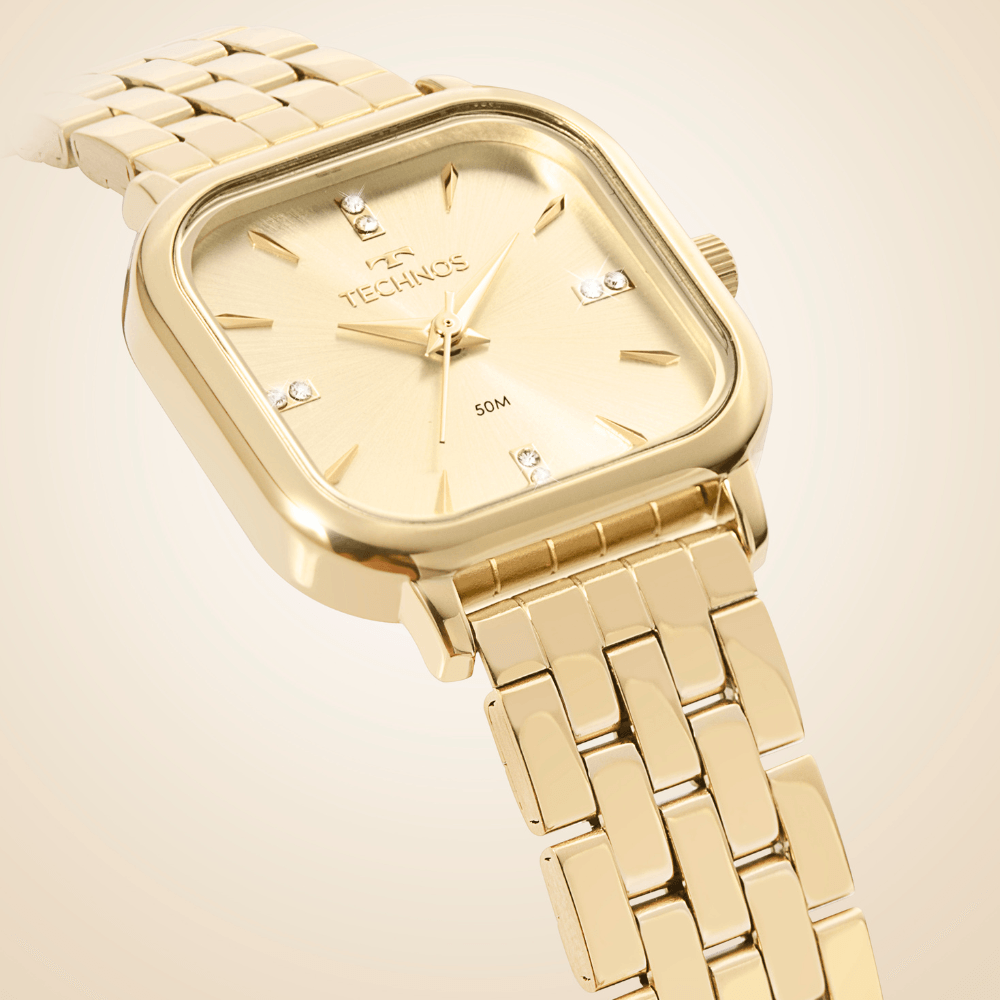 Relógio Technos Feminino Mini Dourado