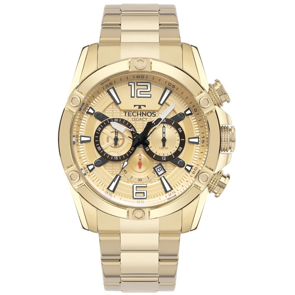 Relógio Technos Masculino Legacy Dourado