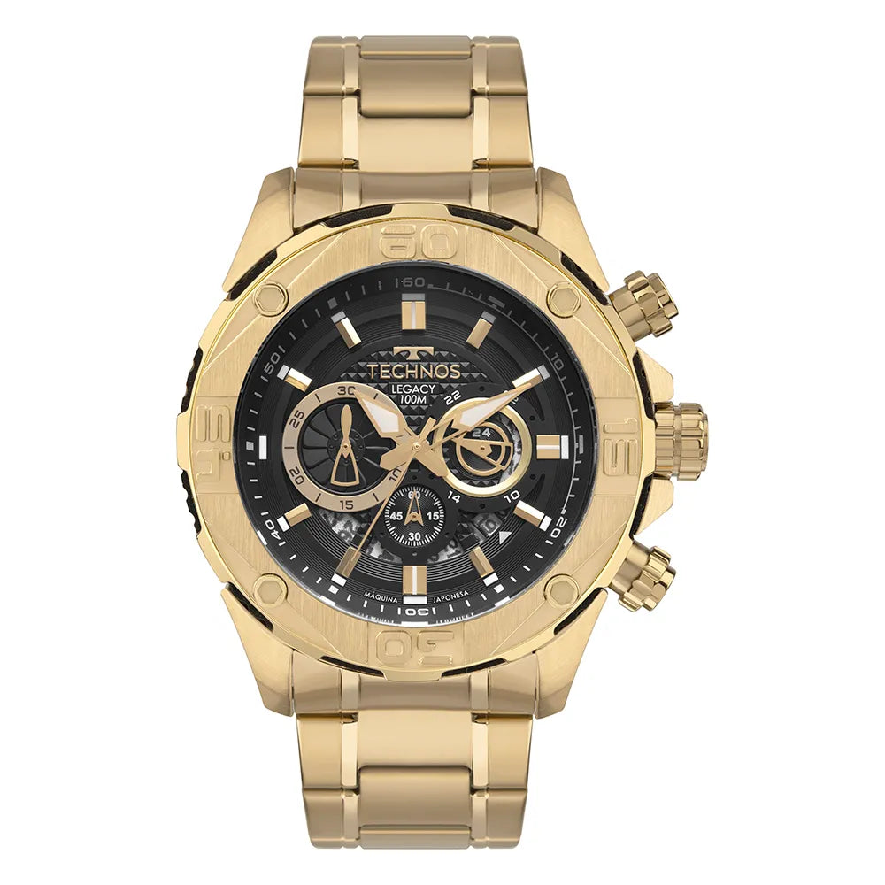 Relógio Technos Masculino Legacy Dourado