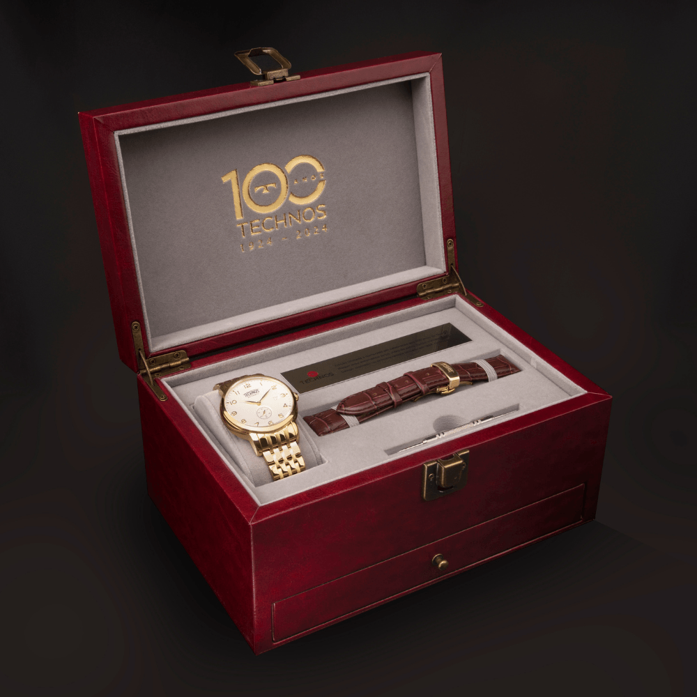 Relógio Technos 100 anos Automático Suíço 1924 Ed. Limitada Numerada